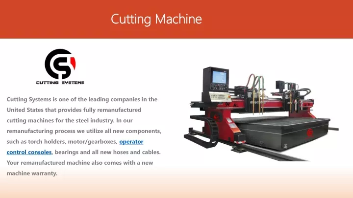 cutting machine