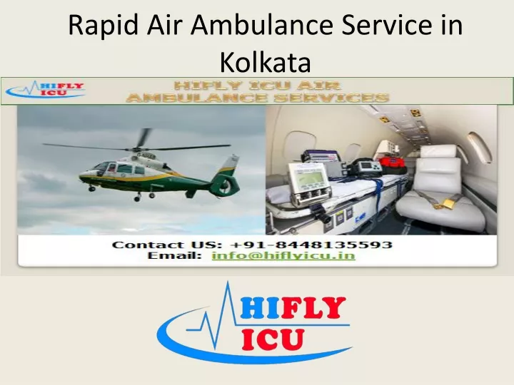 rapid air ambulance service in kolkata