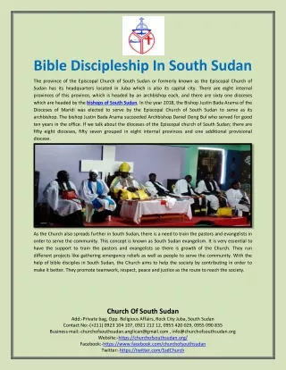 Bible Discipleship In South Sudan