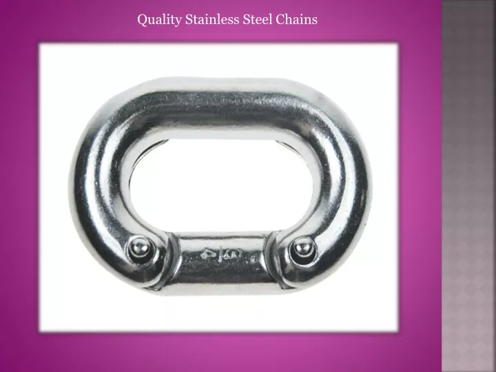 quality stainless steel chains