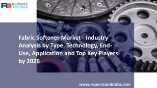 Fabric Softener Market Analysis till 2026