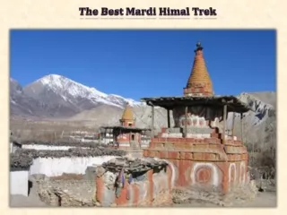 The Best Mardi Himal Trek