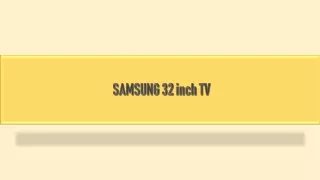 Get best deals on Samsung 32 inch TV online at Bajaj Finserv EMI Store