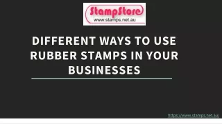 Different ways to use rubber stamps in your businesses