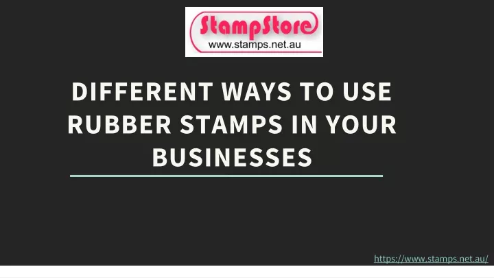 different ways to use rubber stamps in your businesses