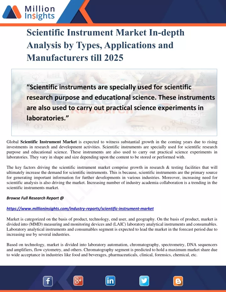 scientific instrument market in depth analysis