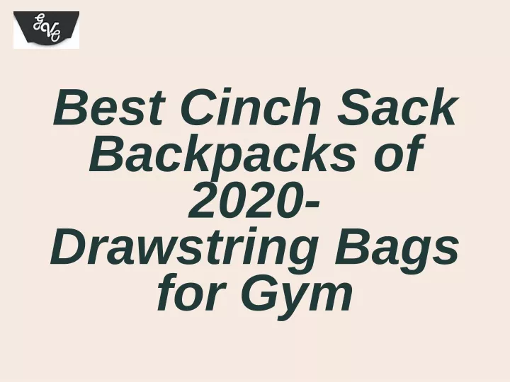 best cinch sack backpacks of 2020 drawstring bags