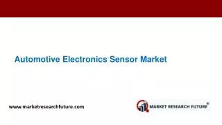 Automotive electronics sensor market