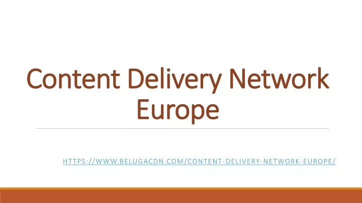 content delivery network europe
