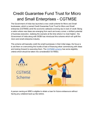 CGTMSE Scheme