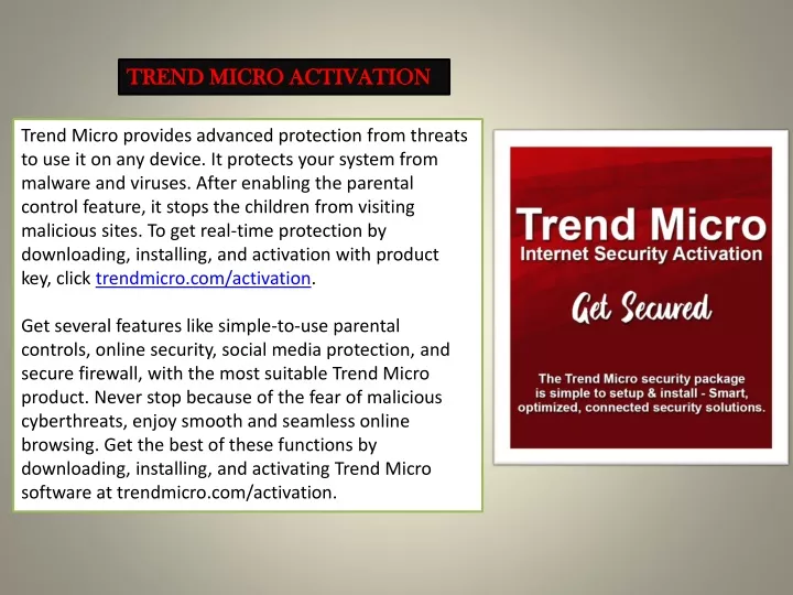 trend micro activation