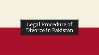 Legal Way to Get the Divorce in Pakistan