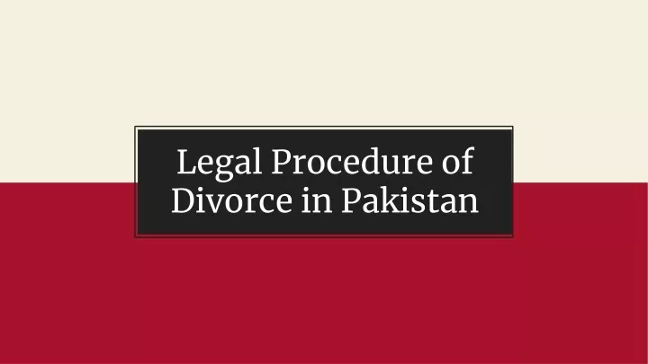 legal procedure of divorce in pakistan