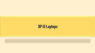 HP i5 Laptops