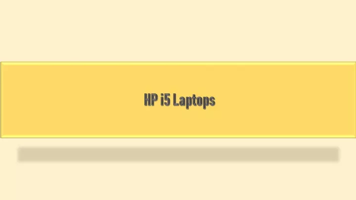 hp i5 laptops