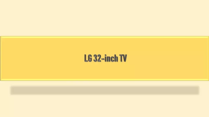 lg 32 inch tv