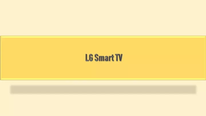 lg smart tv