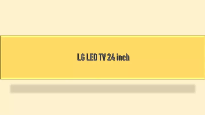lg led tv 24 inch
