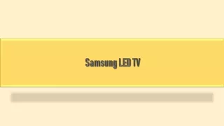 Samsung LED TV - Latest offers on Samsung LED TV online