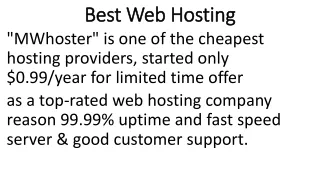 best web hosting