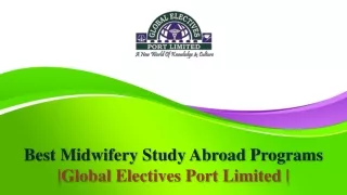 Best Midwifery Study Abroad Programs |Global Electives Port Limited |