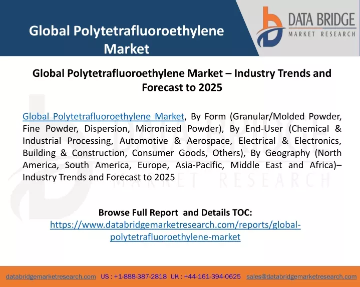 global polytetrafluoroethylene market