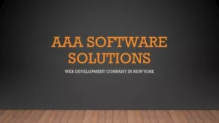 web development company in new york - AAA Software Solutions