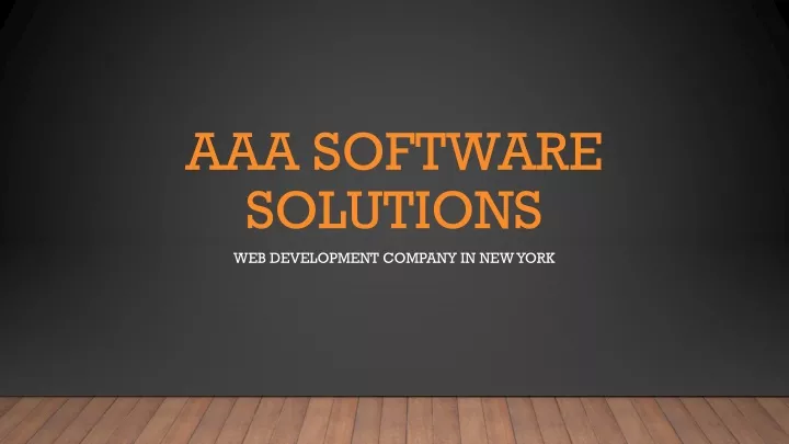 aaa software solutions