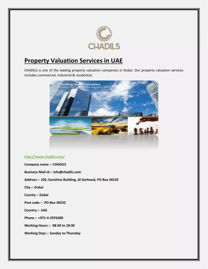 property valuation services in uae