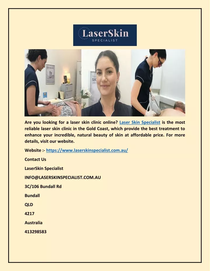 are you looking for a laser skin clinic online