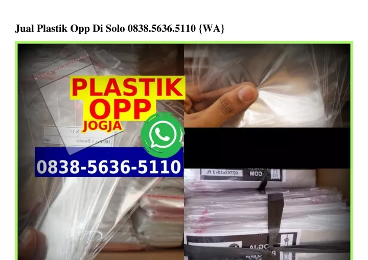 jual plastik opp di solo 0838 5636 5110 wa