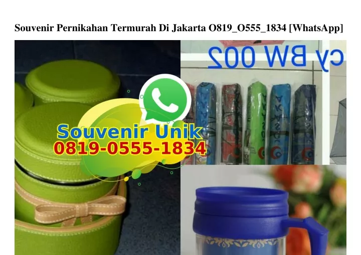 souvenir pernikahan termurah di jakarta o819 o555