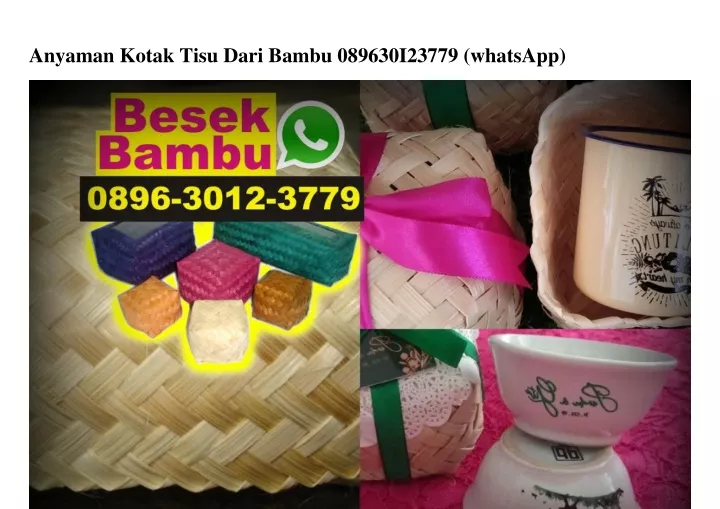 anyaman kotak tisu dari bambu 089630i23779