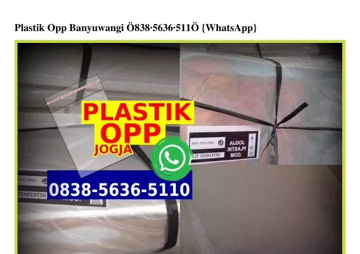 plastik opp banyuwangi 838 5636 511 whatsapp