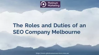 The Roles and Duties of an SEO Company Melbourne