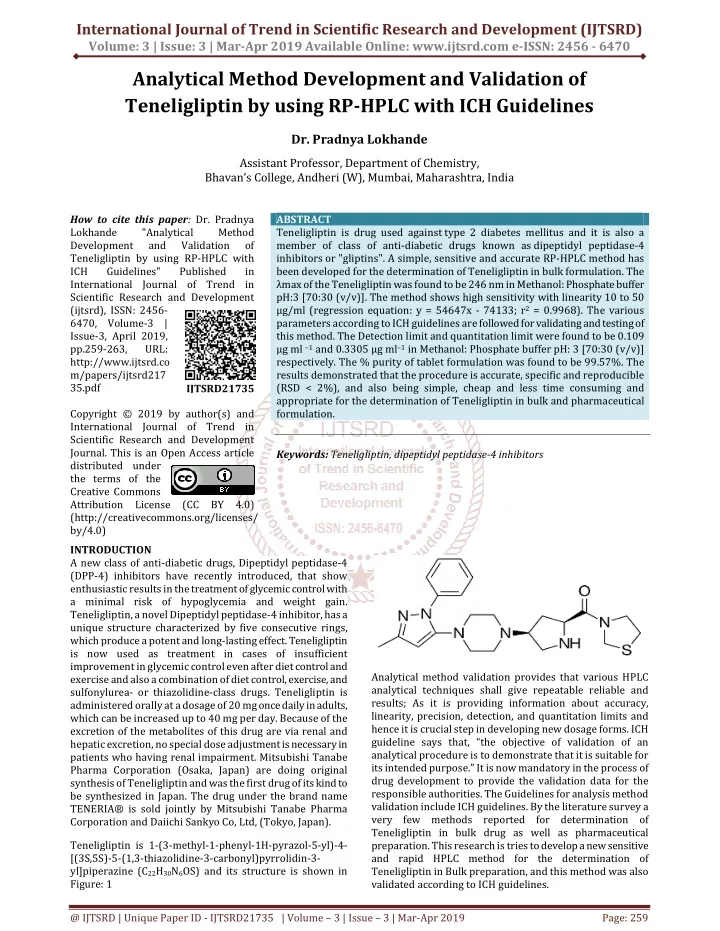 international journal of trend in scientific