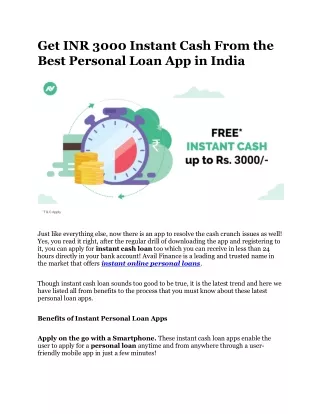 Best Instant Personal Loan App in India in 2020