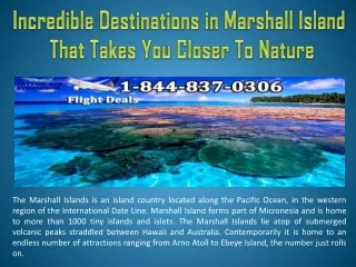 Incredible Destinations in Marshall Island That Takes You Closer To Nature