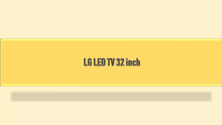 lg led tv 32 inch