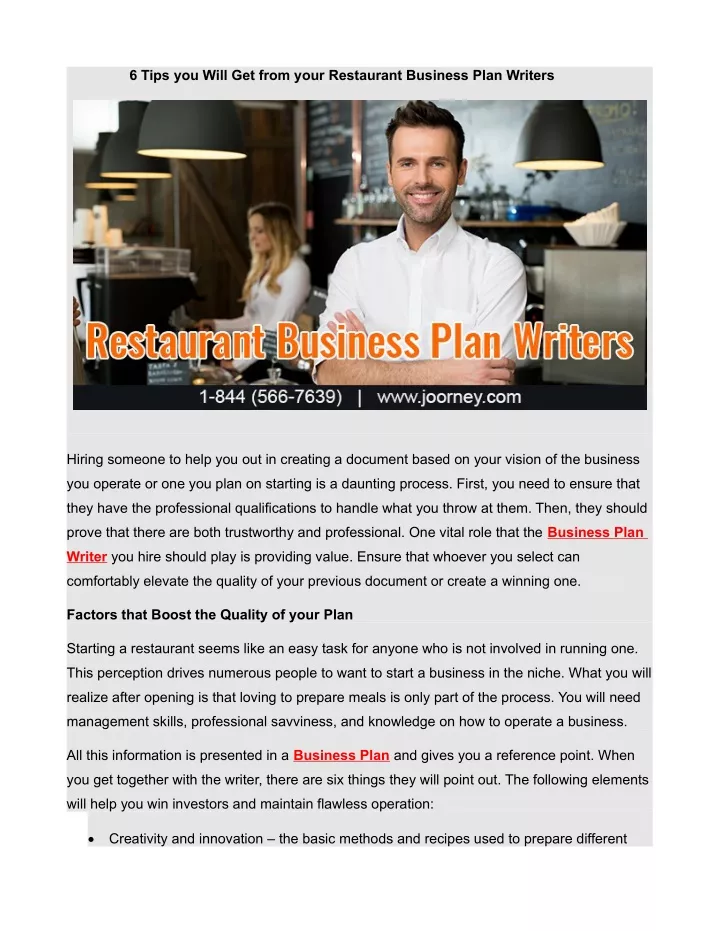 6 tips you will get from your restaurant business