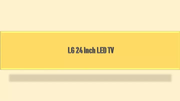 lg 24 inch led tv