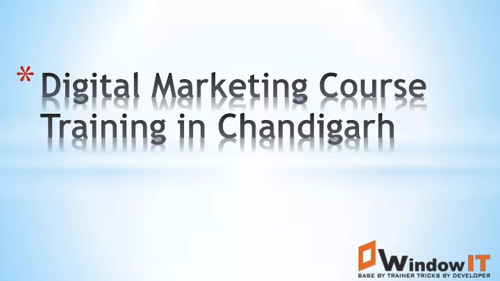 digital marketing course training in chandigarh