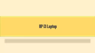 HP i3 Laptop - Best Offers on HP i3 Processor Laptops online