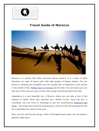 Travel Guide of Morocco