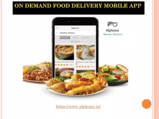 On Demand Food Delivery Mobile App