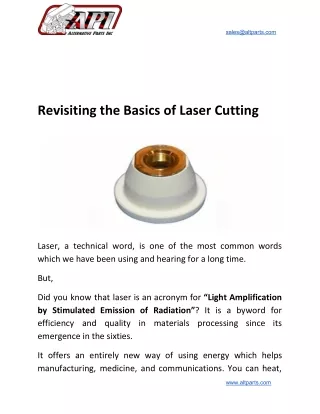 Revisiting the Basics of Laser Cutting