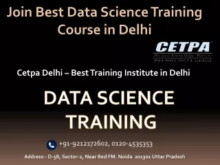 join best data science training course in delhi