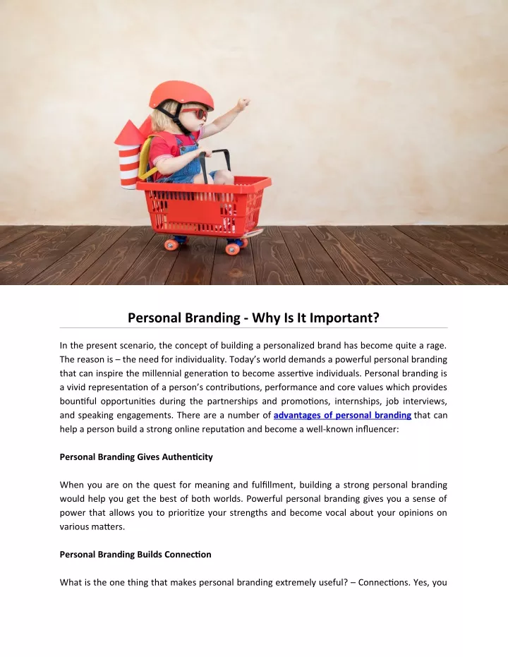 personal branding why is it important