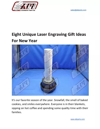 Eight Unique Laser Engraving Gift Ideas For New Year