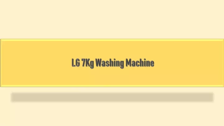 lg 7kg washing machine